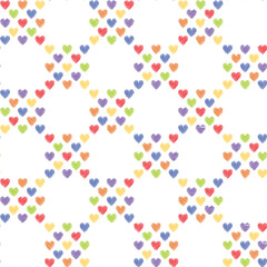 Line Shape Heart Pride Color Make a Tartan Check Seamless Pattern Art, Pride Month, LGBT,Conditional Love 