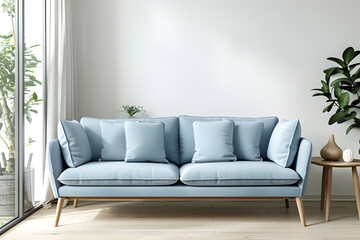 modern living room with sofa ai generative