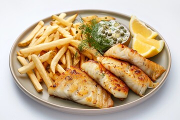 Culinary Masterpiece: Air Fryer Cod and French Fries with Tartar Sauce