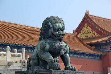 China, Beijing, Zijincheng- Purple Forbidden City, Taihemen - Gate Of Supreme Harmony, Fengtianmen,...