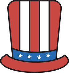 4th of July Icons: Celebrate Independence Day with Patriotic Symbols