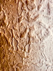 A close up photo on the roughy surface on the wall, resemble to pre-historic paintings (2)