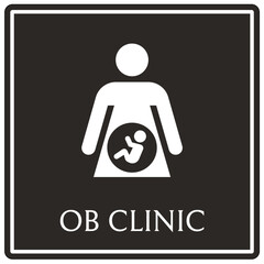 obstetrics (OB) clinic sign