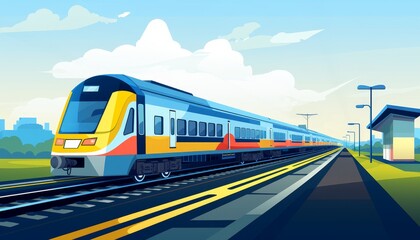 The train is a convenient and affordable way to travel.