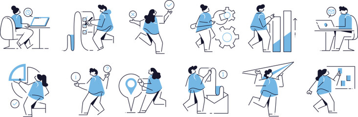 Corporate Hand Drawn Illustration