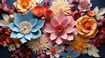 a colorful arrangement of flowers