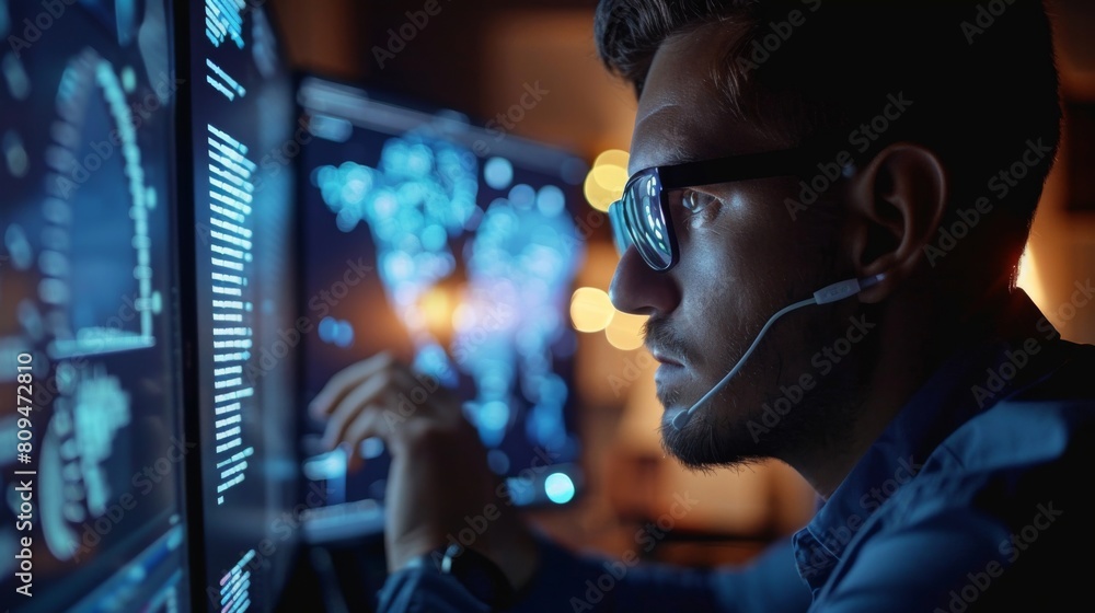 Poster cybersecurity experts enhance data security solutions for hybrid workplaces, implementing advanced v