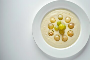 Andalusian Ajo Blanco Soup with Muscatel Grapes and Olive Oil