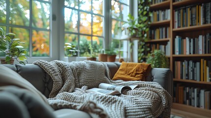 Closeup Photo of a 3D Rendering Interior Design Mockup of a Modern Living Room  with sofa