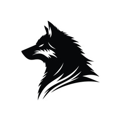 Obraz premium wolf silhouette Vector