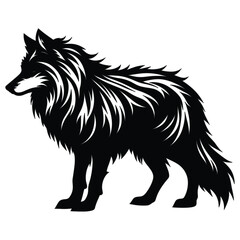 Obraz premium wolf silhouette Vector