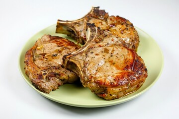 Gourmet Style Air Fried Pork Chops with Aromas of Spices