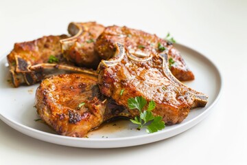 Flavorful Garlic and Onion Infused Air Fryer Pork Chops