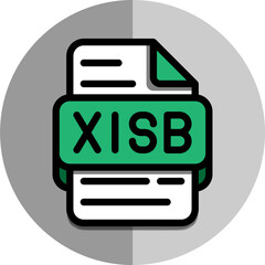 Xlsb file flat icon. spreadsheet symbol document icons. Can be used for mobile apps, websites and interfaces