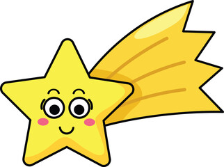 illustration of star outline white on background vector