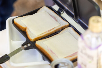 ホットサンド　hot sandwich