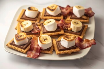 Air Fryer Elvis S'mores: Crispy Bacon, Rich Chocolate, and Creamy Peanut Butter