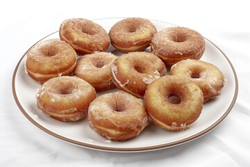 Gourmet Air Fryer Doughnuts with Crispy Exterior and Sweet Glaze