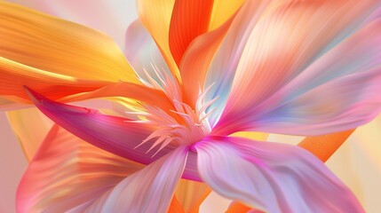 Botanic Bliss: Up close, the Strelitzia radiates blissful tranquility, its presence a balm for the soul.