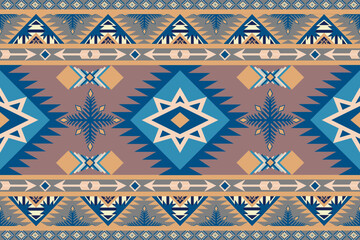 Native American Southwest pattern, Aztec, Navajo Indian seamless, Tribal fabric geometric print, Traditional, Ethnic design wallpaper, cover, textile, blanket, carpet, textile, vector, illustration
