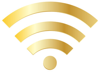 gold wifi symbol png transparent background
