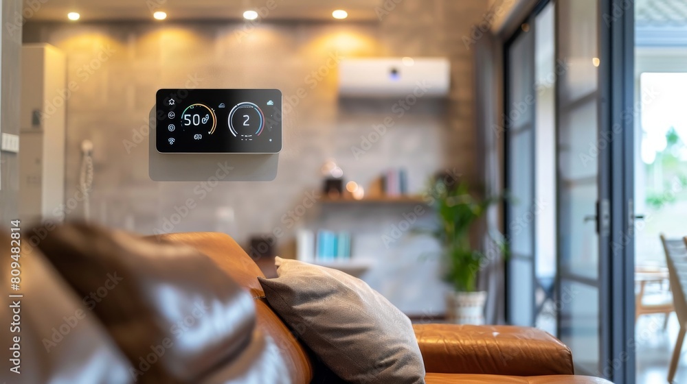 Poster energy efficiency: implement smart thermostats to optimize heating and cooling