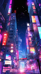 city at night neon