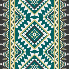 Geometric seamless pattern, Navajo Indian tribal fabric, Native American traditional, Aztec, Ethnic, vector, illustration design