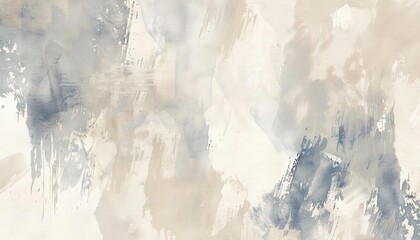 Cream, taupe, and slate gray with ivory brushstrokes for a minimalist, neutral watercolor texture