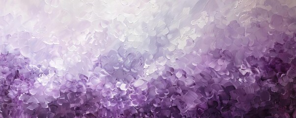 Layers of soft plum, lilac, and white with a touch of deep purple for a dreamy, calming texture