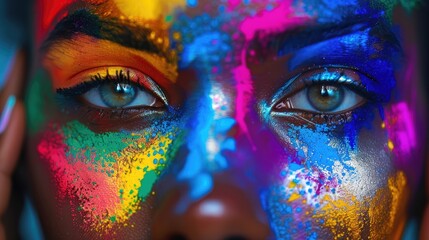Stunning colorful photo images on social media platform