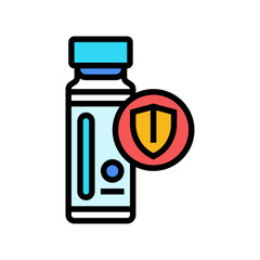 immunizations medicines pharmacy color icon vector. immunizations medicines pharmacy sign. isolated symbol illustration
