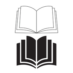open book icon. Simple illustration of open book vector icon for web - education icon