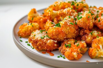 Crispy and Spicy Air Fryer Buffalo Cauliflower Bites