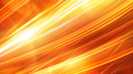 Dynamic abstract background featuring light streaks  gradient transitions from orange to yellow