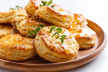 Air Fryer Biscuits: Golden Brown Exteriors and Fluffy Interiors with Sweet Honey Butter