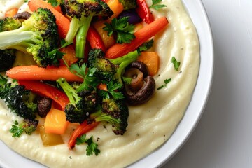 Savory Aioli with Colorful Roasted Vegetables