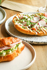 Photography in a cafe, bistro