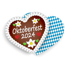 gingerbread heart Oktoberfest 2024 decoration