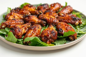 Tangy Vinegar and Lime Juice on Crispy Wings