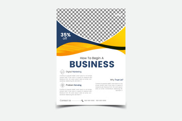 Creative corporate flyer design ,vector design.