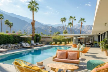 boutique hotel in Palm Springs with a retro-inspired