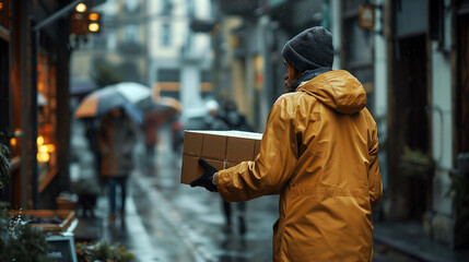 Delivery person's promptness and efficiency reflect the commitment to customer satisfaction