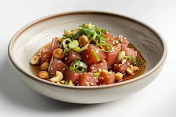 Exquisite Ahi Tuna Poke with Mango-Avocado Salsa and Tobiko