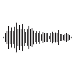 good music sound wave logo illustration