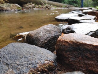 rocks in the river