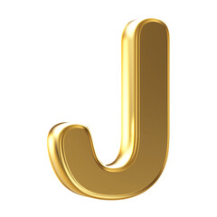 Gold 3d Font Uppercase . Golden Letter J