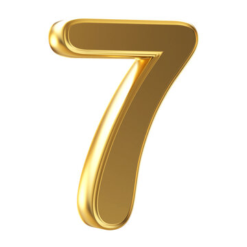 3d golden number 7