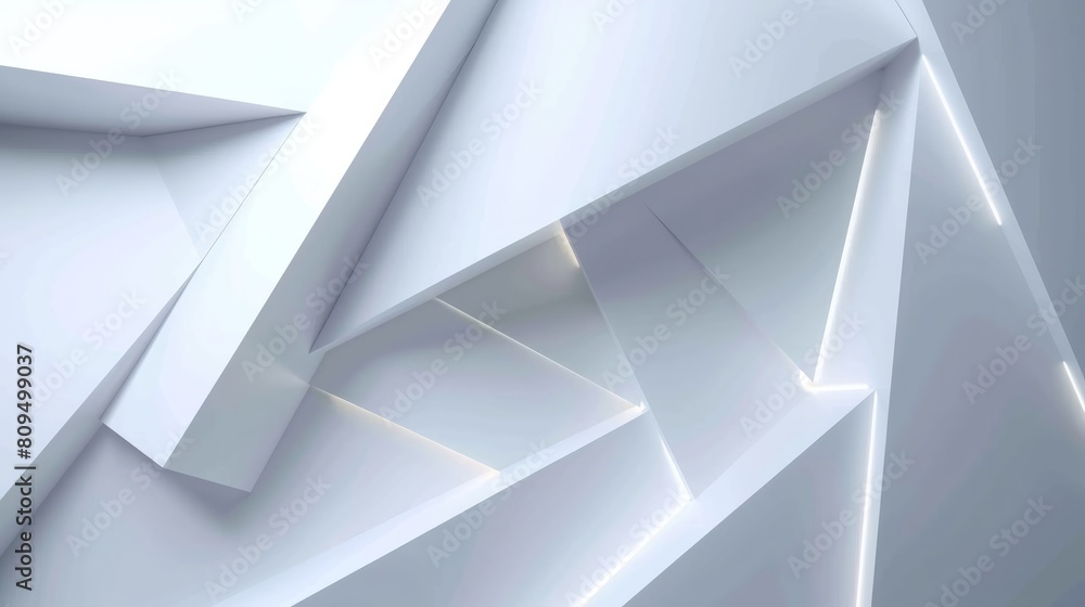 Poster minimal geometric white light background abstract design. vector eps10. hyper realistic