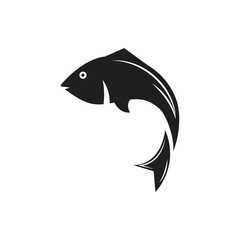 Fish logo vector template element symbol